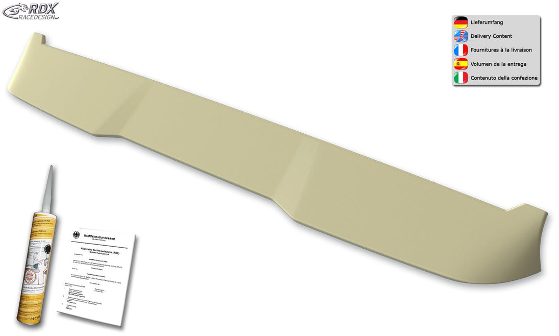 Roof Spoiler for FIAT Ducato & CITROEN Jumper / Relay & OPEL / VAUXHALL Movano & PEUGEOT Boxer & TOYOTA Proace Max & IVECO eSuperJolly & RAM ProMaster (H3) Trunk Spoiler - RDX - RDX - RDDS160