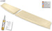 Roof Spoiler for FORD Transit Custom / Tourneo Custom (2012-2023) (for Barn doors) Rear Wing Trunk Spoiler - RDX - Rear Spoiler - RDX - RDDS151