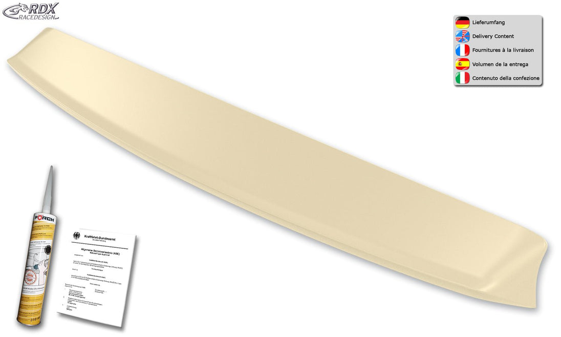 Roof Spoiler for FORD Transit Custom / Tourneo Custom (2012-2023) (for Single Trunk) Custom Rear Wing Trunk Spoiler - RDX - Rear Spoiler - RDX - RDDS152