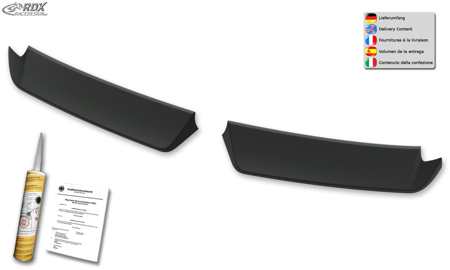Roof Spoiler for HYUNDAI H-1 / H300 / i800 / iLoad / iMax / JAC M2 / DODGE H100 (2007-2020) Single Trunk and Rear Wing Doors Rear Spoiler Wing - RDX - Rear Spoiler - RDX - RDDS201