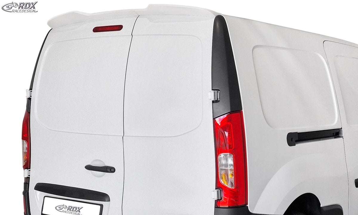 Roof Spoiler for MERCEDES Citan (W415 / X / 2012+) & NISSAN NV250 (W / 2019+) & RENAULT Kangoo (W / 2013+) with 2 Rear Doors / Wing Doors - RDX - Rear Spoiler - RDX - RDDS169