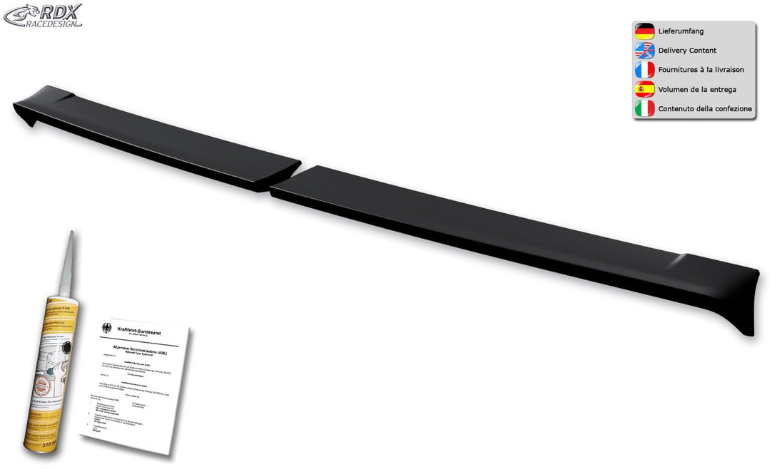 Roof Spoiler for RENAULT Master H2 & OPEL / VAUXHALL Movano H2 & NISSAN NV400 H2 & NISSAN Interstar H2 Rear Spoiler Wing - RDX - Rear Spoiler - RDX - RDDS182