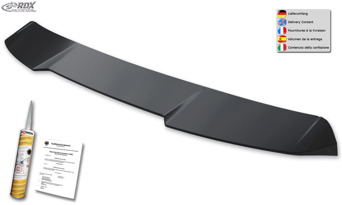 Roof Spoiler for Touran 5T 2015+ Rear Wing Trunk Spoiler - RDX - Rear Spoiler - RDX - RDDS125