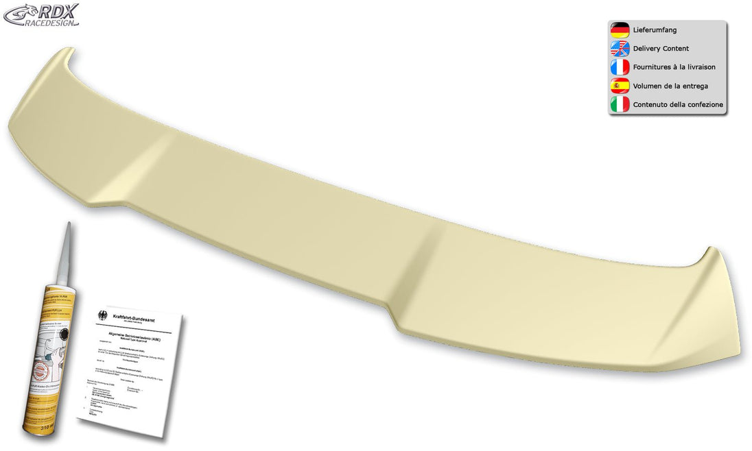 Roof Spoiler for VW Sharan 7N 2010-2022 & SEAT Alhambra 7N 2010-2022 Rear Wing Trunk Spoiler - RDX - Rear Spoiler - RDX - RDDS174