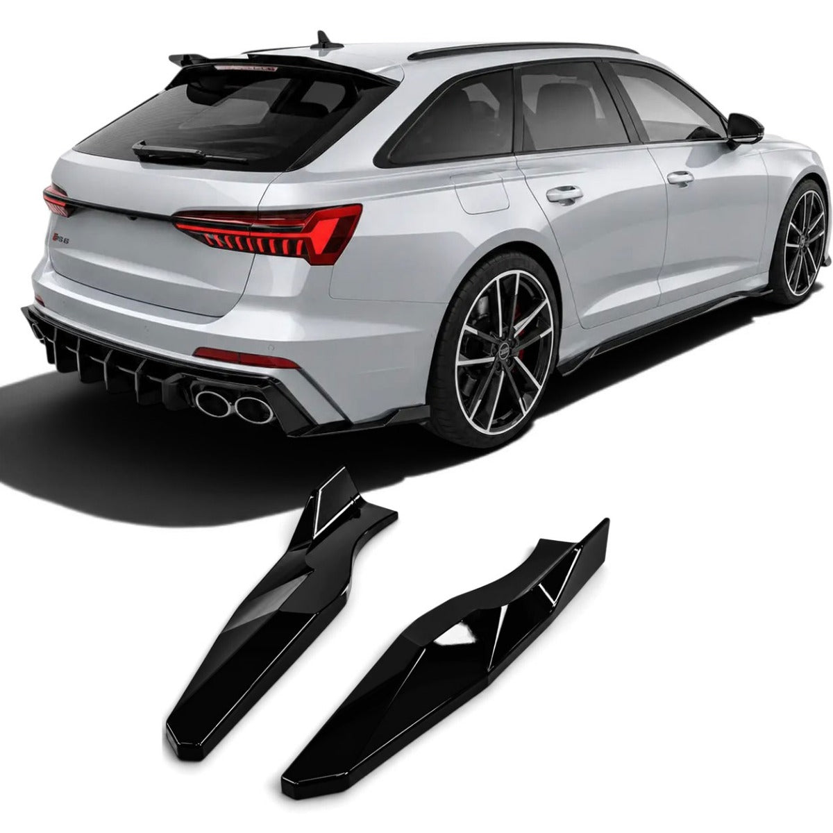 Rear Side Splitters Audi A6 C8 A6 / S6 (2019+)