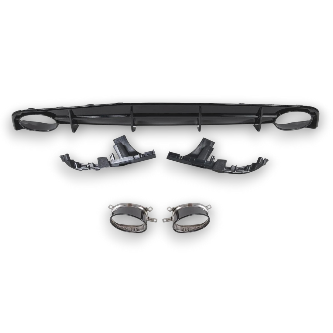 Rear Diffuser + Exhaust Tips Audi A6 C7 (2015-2018) – view 3