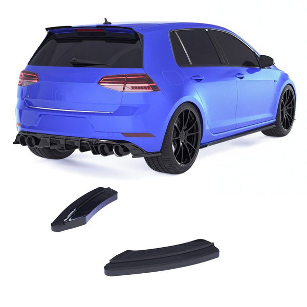 Heck-Seitensplitter Volkswagen Golf 7.5 R / R-Line (2017-2020) - APEX Glanzschwarz
