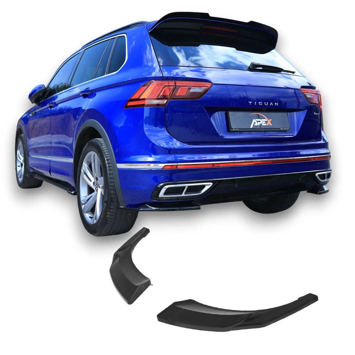 Rear Side Splitters Volkswagen Tiguan MK2 R-Line Facelift (2020-2024)