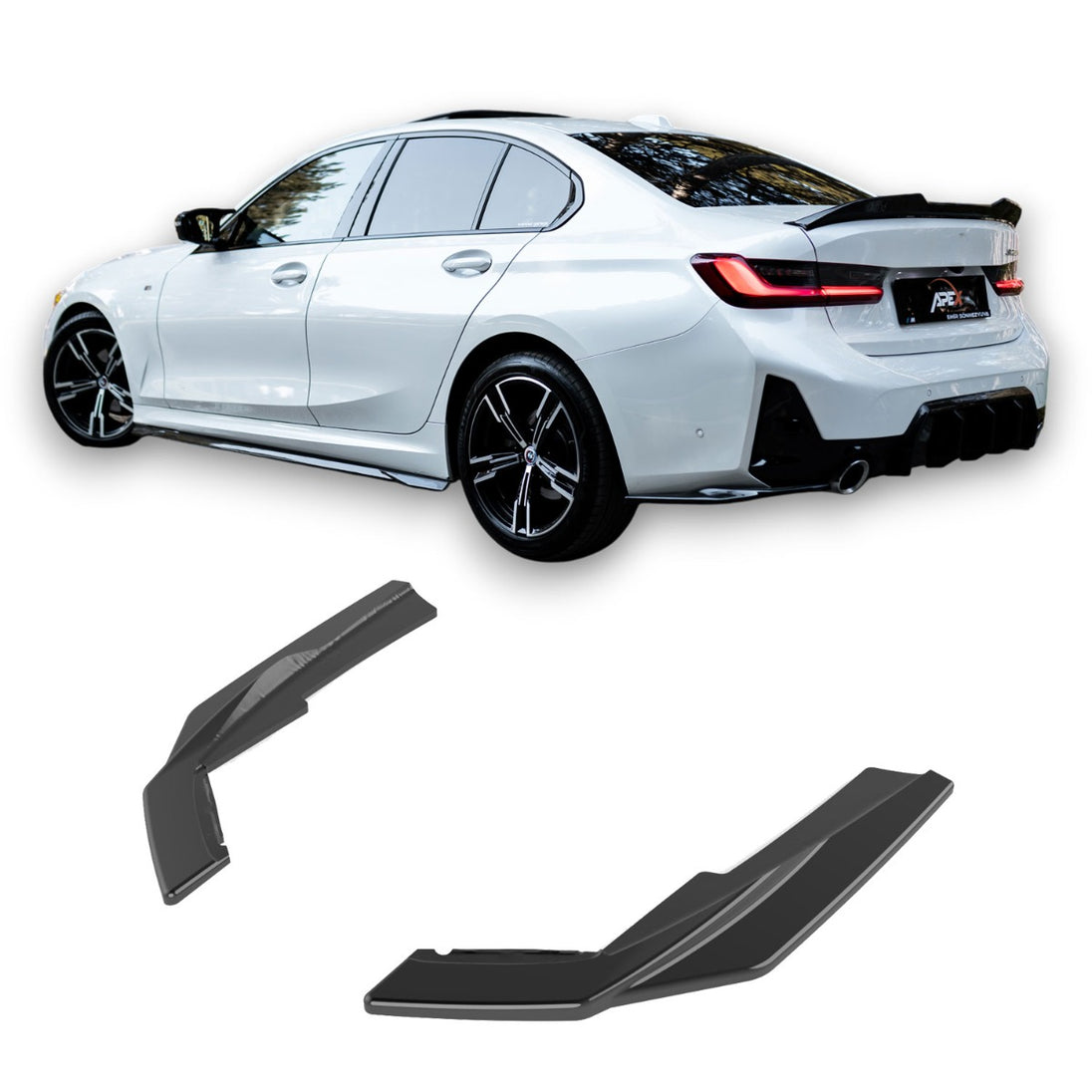 Rear Side Splitters BMW 3 Series G20 / G21 M Sport LCI (2022+)