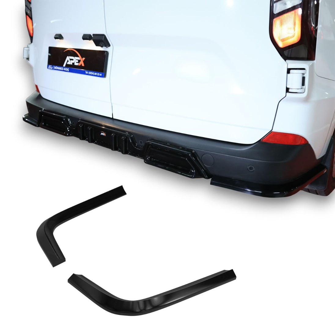Rear Side Splitters Ford Transit Custom MK2 (2023+)