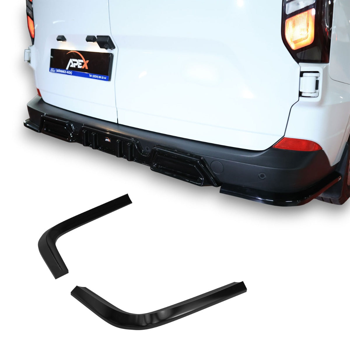Rear Side Splitters Ford Transit Custom MK2 (2023+)