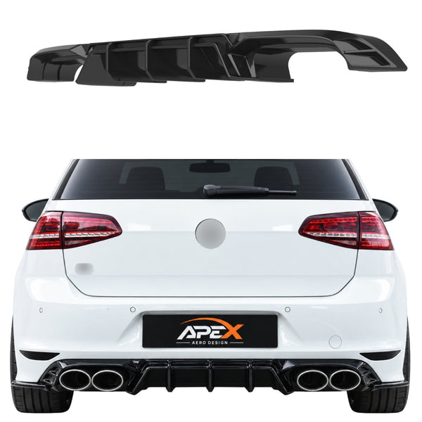 Heckdiffusor Volkswagen Golf 7 R (2013-2016) - APEX Glanzschwarz