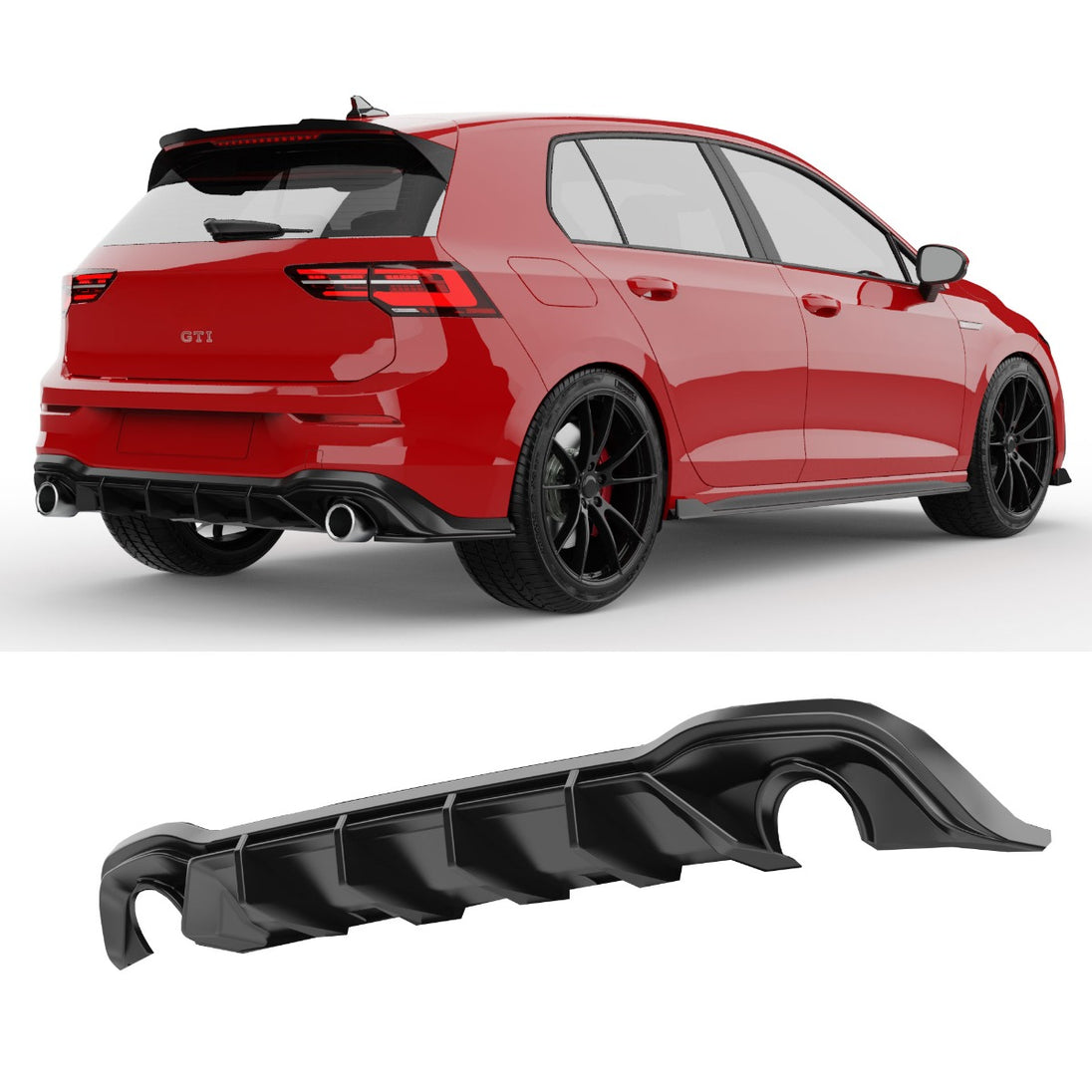 Rear Diffuser Volkswagen Golf 8 GTI (2020-2024) – view 2