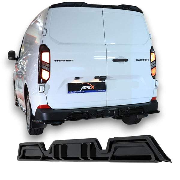 Heckdiffusor Ford Transit Custom MK2 (2023+) - APEX Glanzschwarz