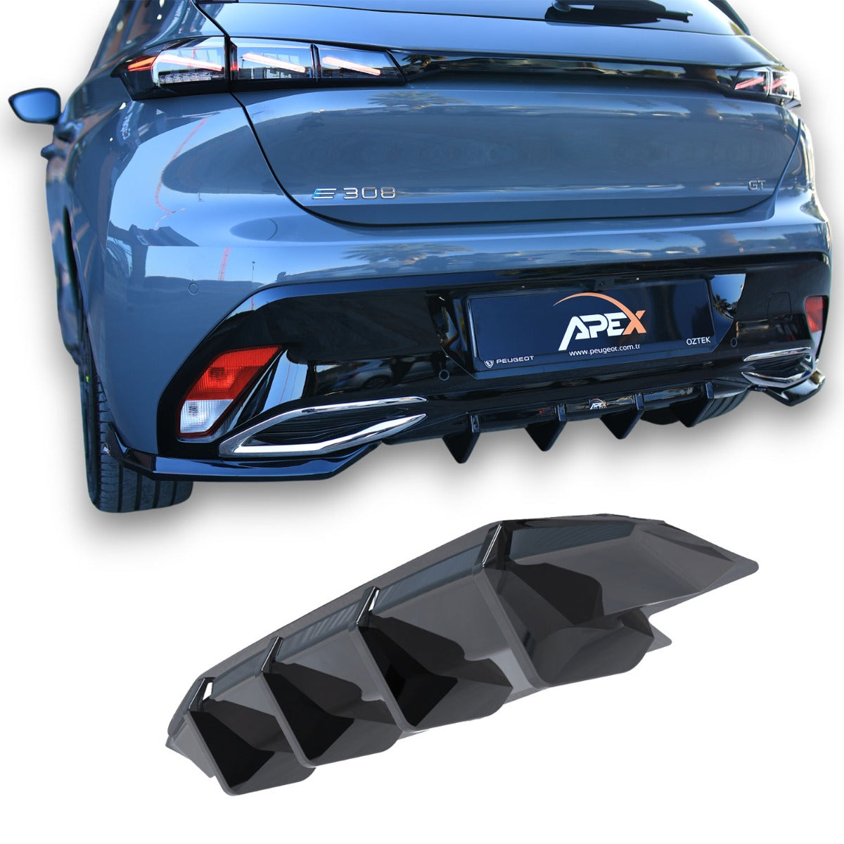 Rear Diffuser Peugeot 308 MK3 GT (2021+)