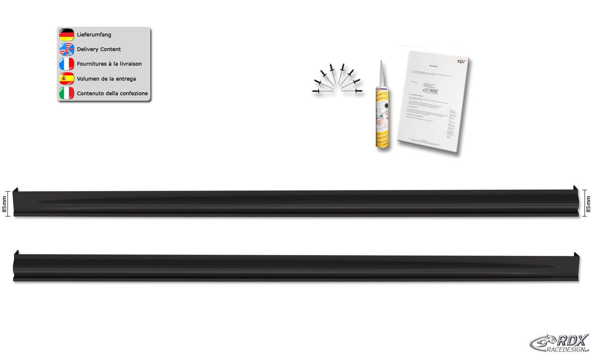 Sideskirts for AUDI A4 B8, B81, 8K "Edition" - RDX - RDX - RDSL493