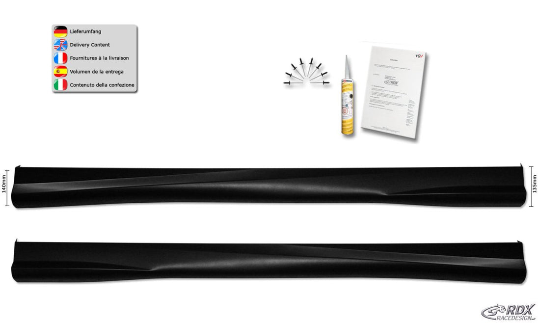 Sideskirts for AUDI TT (FV/8S) "Turbo" RDX - RDX - RDSL300115