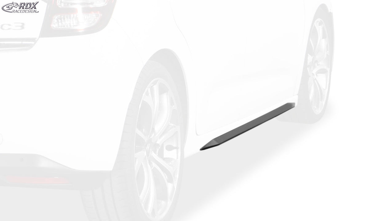 Sideskirts for CITROEN C3 2009-2017 "Slim" - RDX - RDX - RDSL500088