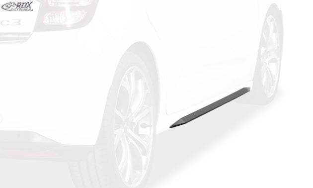 Sideskirts for CITROEN C3 2009-2017 "Slim" - RDX - RDX - RDSL500088