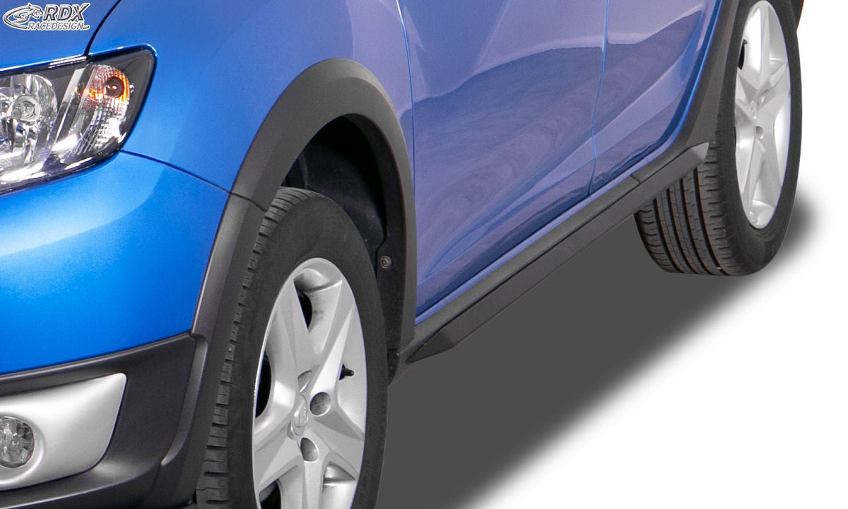 Sideskirts for DACIA Sandero 2 (incl. Stepway) "Slim" - RDX - RDX - RDSL500098