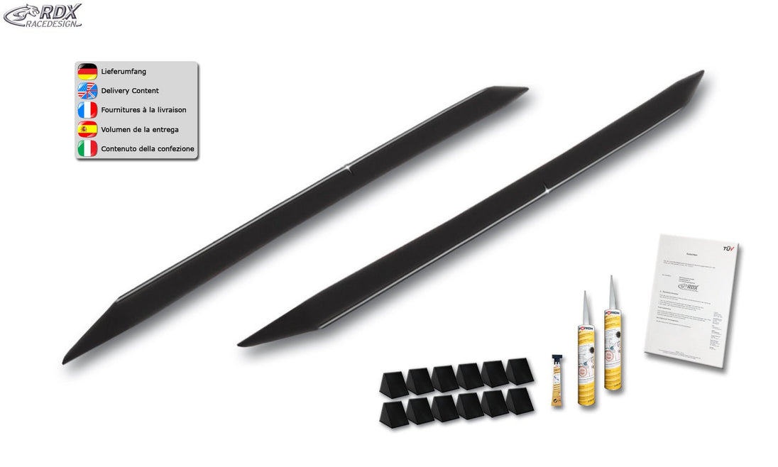 Sideskirts for MERCEDES C-Class W204 / S204 -2011 "Slim" - RDX - Sideskirts - RDX - RDSL563