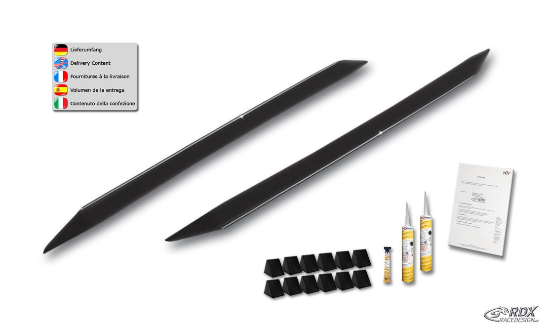Sideskirts for MERCEDES Citan, Citan Tourer, T-Class (W420) "Slim" - RDX - Sideskirts - RDX - RDSL500145