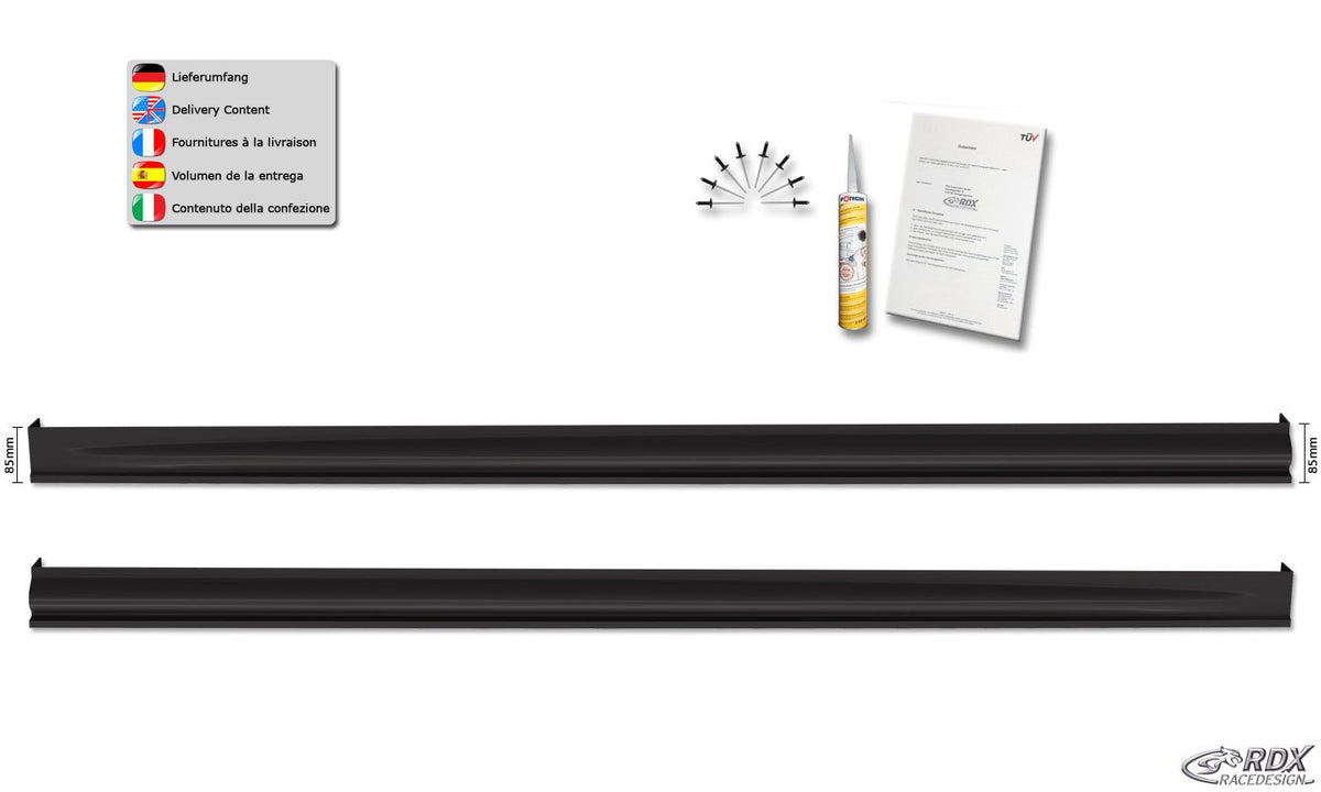 Sideskirts for SKODA Fabia 3 (5J/NJ) "Edition" - RDX - Sideskirts - RDX - RDSL400033