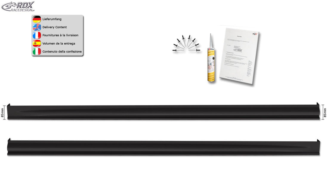 Sideskirts for SKODA Octavia 4 / IV (NX) "Edition" - RDX - Sideskirts - RDX - RDSL400119