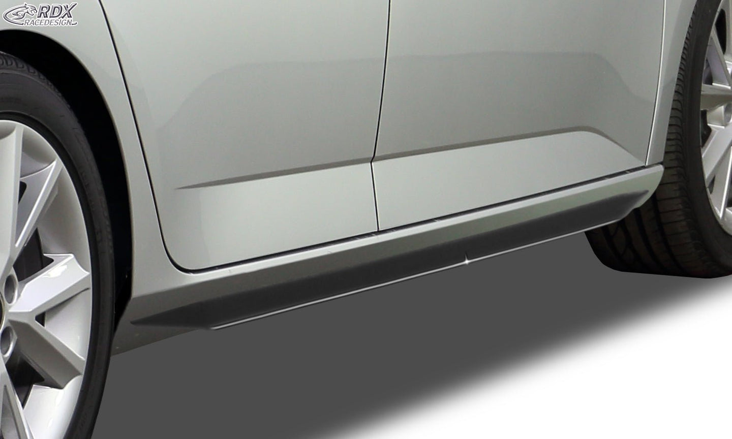 Sideskirts for SKODA Rapid (NH / 2012+) "Slim" - RDX - Sideskirts - RDX - RDSL500147