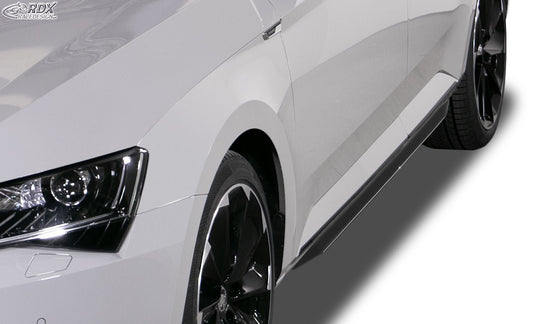 Sideskirts for SKODA Superb 3 (3V) "Slim" - RDX - Sideskirts - RDX - RDSL500059
