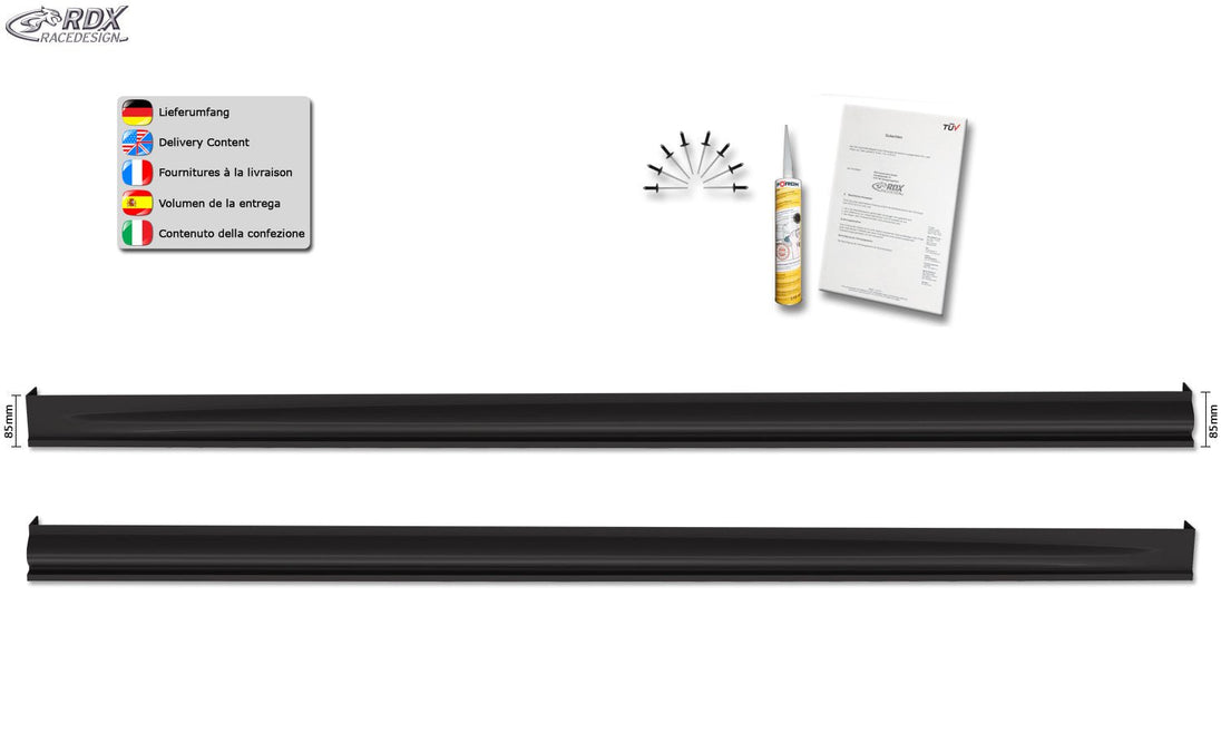 Sideskirts for VW Caddy 2K (2003-2020) "Edition" - RDX - RDX - RDSL400132