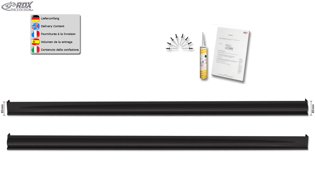 Sideskirts for VW Up / for SKODA Citigo / for SEAT Mii "Edition" - RDX - RDX - RDSL479