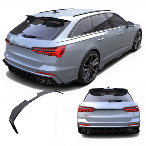 Spoiler de Tejadilho Audi A6 S line / S6 (2018-2025) - APEX Preto Brilhante