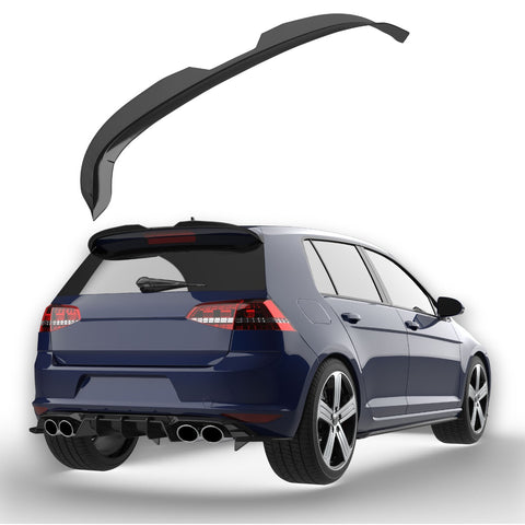 Alerón de Techo Volkswagen Golf 7 / Golf 7.5 R / R-Line / GTI (2013-2020) - APEX Negro Brillo