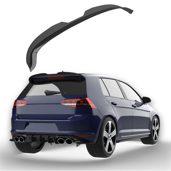 Spoiler de Tejadilho Volkswagen Golf 7 / Golf 7.5 R / R-Line / GTI (2013-2020) - APEX Preto Brilhante