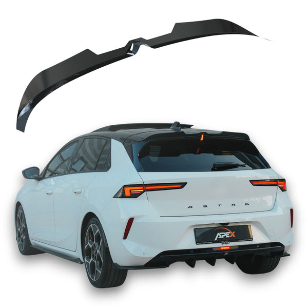 Spoiler de Tejadilho Opel Astra L (2020+) - APEX Preto Brilhante