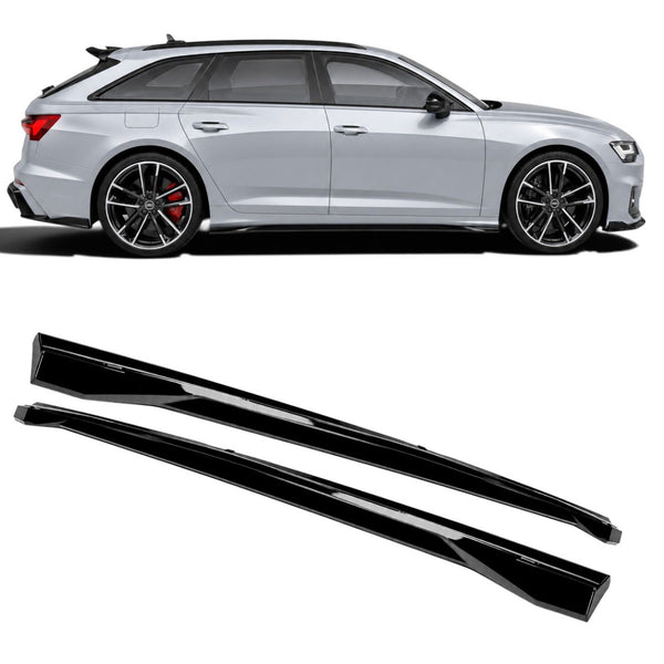 Embaladeiras Audi A6 C8 S line / S6 (2019+) - APEX Preto Brilhante