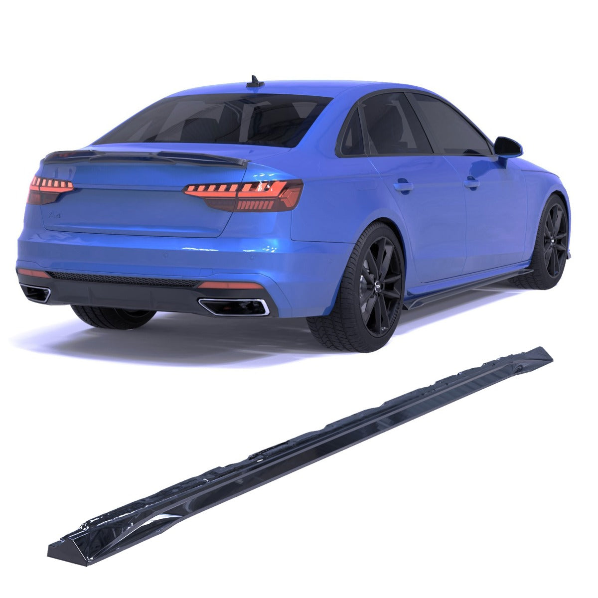 Side Skirts Audi A4 B9 S line / S4 Facelift