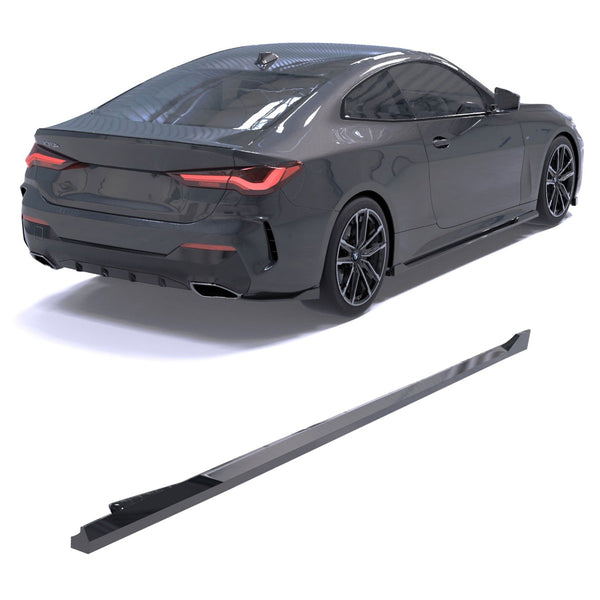 Side Skirts BMW 4 Series G22 / G23 M Sport (2020-2024) - APEX Gloss Black